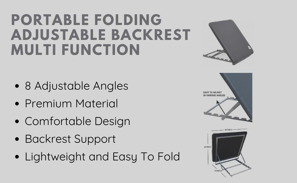 BTH Company Adjustable Folding Bed Backrest, for Neck, Head Support with 8  Angle, Facebook Marketplace